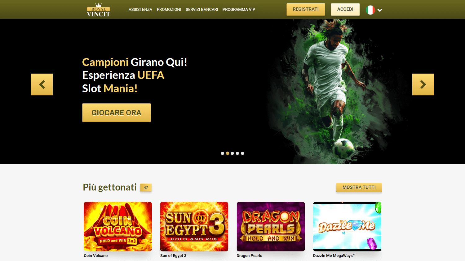 Royal Vincit Casino Desktop screenshot
