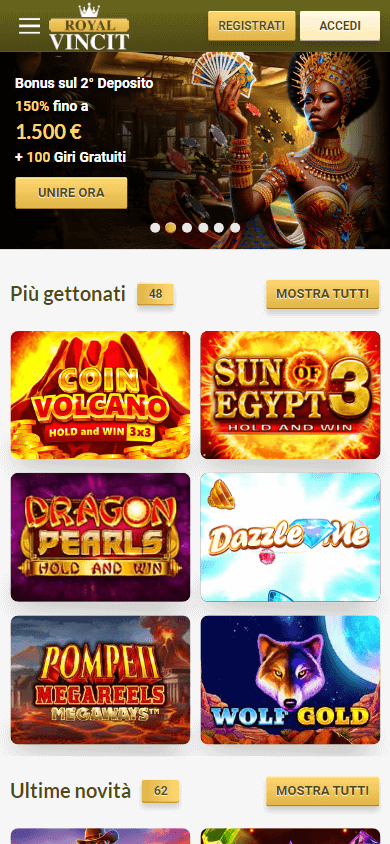 Royal Vincit Casino Mobile screenshot